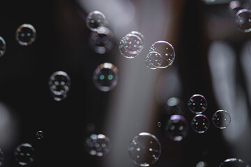 beautiful soap bubbles
