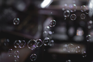 beautiful soap bubbles