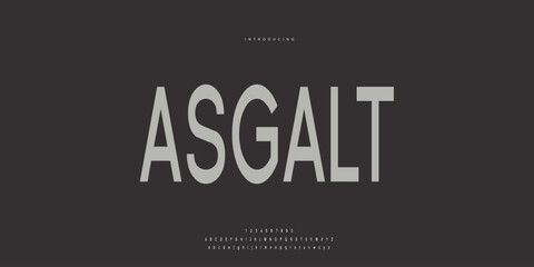 Elegant Font Uppercase Lowercase and Number. Classic Lettering Minimal Fashion Designs. Typography modern Sen Serif fonts regular decorative vintage concept. vector illustration. © SyedMuhammad