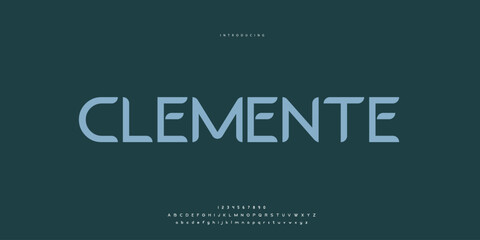 Elegant Font Uppercase Lowercase and Number. Classic Lettering Minimal Fashion Designs. Typography modern Sen Serif fonts regular decorative vintage concept. vector illustration. © SyedMuhammad