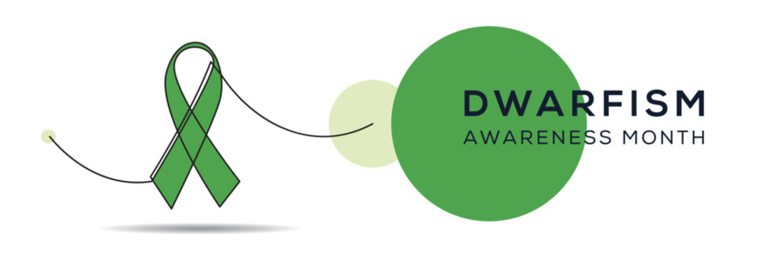 Dwarfism awareness month, Vector illustration.