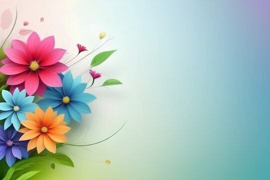 Flower Background with Copy Space, Flower Frame Background, Flower Background