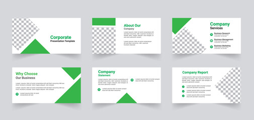 Corporate business presentation template design