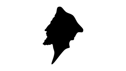 John Huss silhouette
