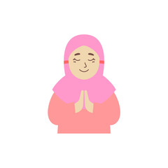 set of poses of women with hijabs and very beautiful arabic