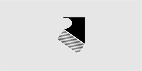Abstract Letter R logo icon design template elements
