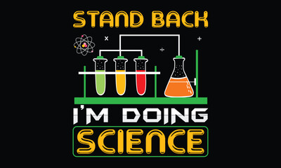 Science T-shirt Design Vector
