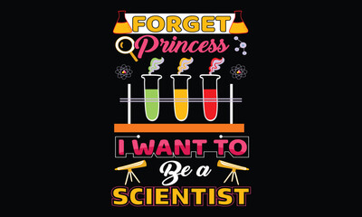 Science T-shirt Design Vector