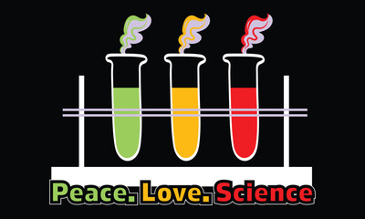 Science T-shirt Design Vector