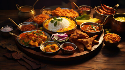 Fototapeta na wymiar Indian food