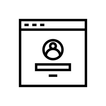 recommend clip art: log in icon. outline icon