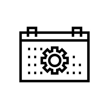 recommend clip art: schedule icon. outline icon