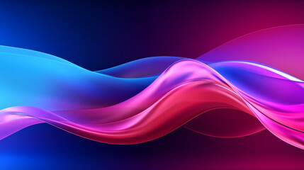 dynamic neon wave background: vibrant, futuristic,