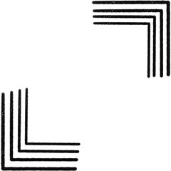 modern trendy abstract geometric social media frame border multicolor.