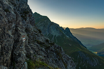 Challenging mountain tour via the Mindelheim via ferrata from Mittelberg Kleinwalsertal