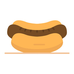 Hot Dog Flat Multicolor Icon