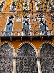 detail of the facade in Venice  - obrazy, fototapety, plakaty