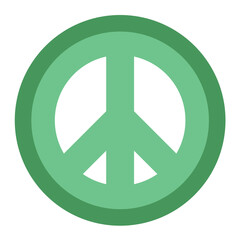 Peace Flat Multicolor Icon