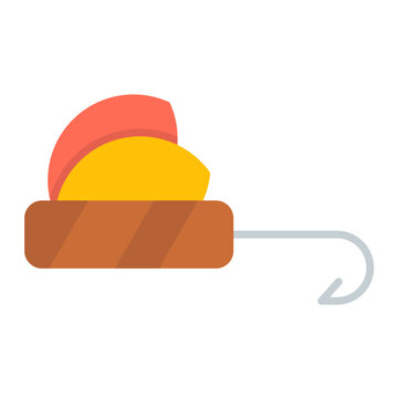 recommend clip art: Fly-Fishing Flat Multicolor Icon