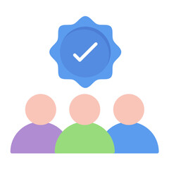 User Friendly Flat Multicolor Icon