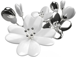 Minimal-Flower-WhiteSilver
