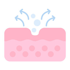 Pore Flat Multicolor Icon