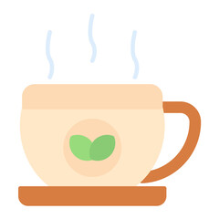 Tea Flat Multicolor Icon