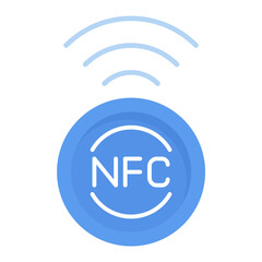 NFC Flat Multicolor Icon