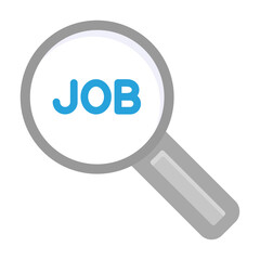 Job Search Flat Multicolor Icon