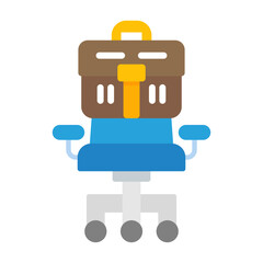 Job Position Flat Multicolor Icon