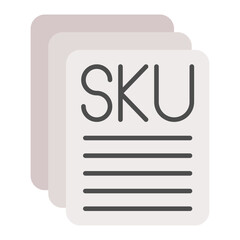 Sku Description Flat Multicolor Icon