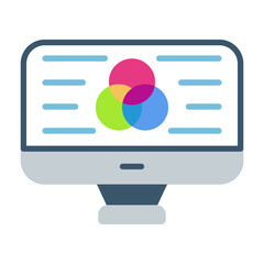 Color Correction Flat Multicolor Icon