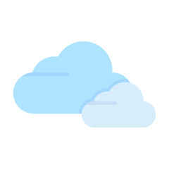 Cloud Flat Multicolor Icon