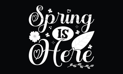 Spring T-shirt Design Vector