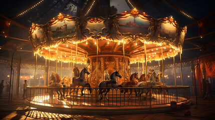 The carousel is the most popular attraction