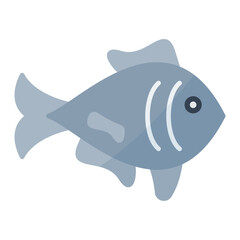 Fish Flat Multicolor Icon