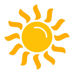 Sun Flat Multicolor Icon