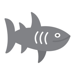 Fototapeta premium Shark Flat Multicolor Icon