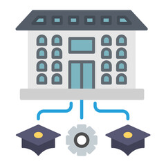 Department Flat Multicolor Icon