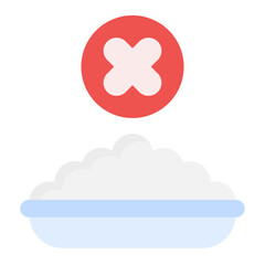 Eating Disorder Flat Multicolor Icon