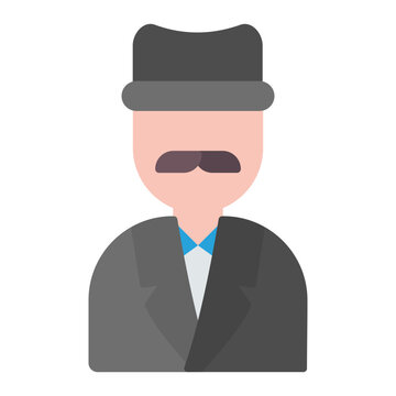 man wearing hat and suit clip art preview