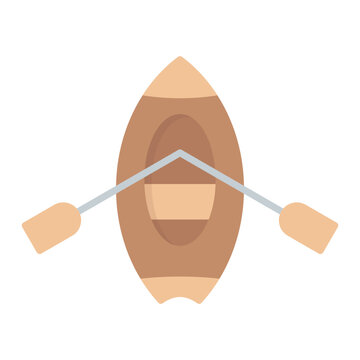 recommend clip art: Kayaking Flat Multicolor Icon