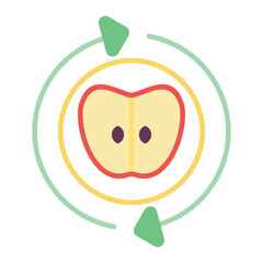 Composting Flat Multicolor Icon