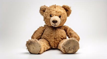 Obraz premium a stuffed bear on a white background