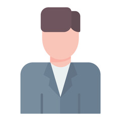 Businessman Flat Multicolor Icon