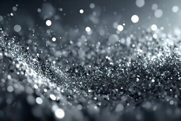 Abstract gray sparkle particles background. 