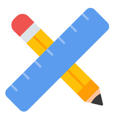 Stationary Flat Multicolor Icon