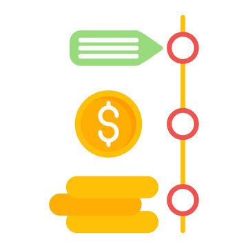 Bant Flat Multicolor Icon