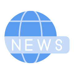 Breaking News Flat Multicolor Icon