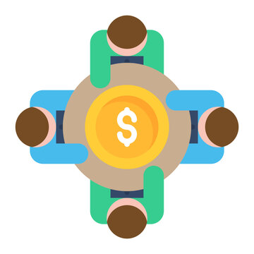 recommend clip art: Share Holder Flat Multicolor Icon